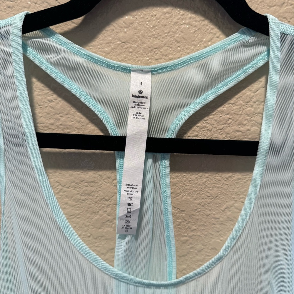 NWT Lululemon 105 Singlet size 4 - Picture 2 of 5